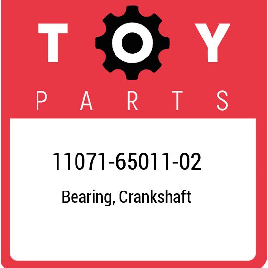 11071-65011-02 Toyota Bearing, crankshaft 110716501102, New Genuine OEM Part