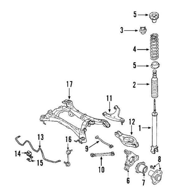 43210AL505 Nissan Bearing-rear axle, inner 43210AL505, New Genuine OEM Part #1 image
